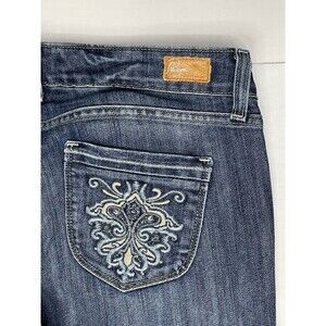 Paige Jeans Womens 30 Melrose Low Rise Straight Medium Embroidered Floral Y2K
